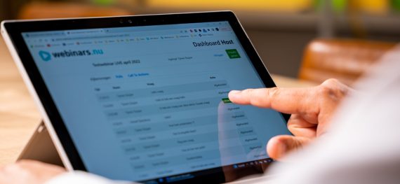 Webinars.nu Dashboard